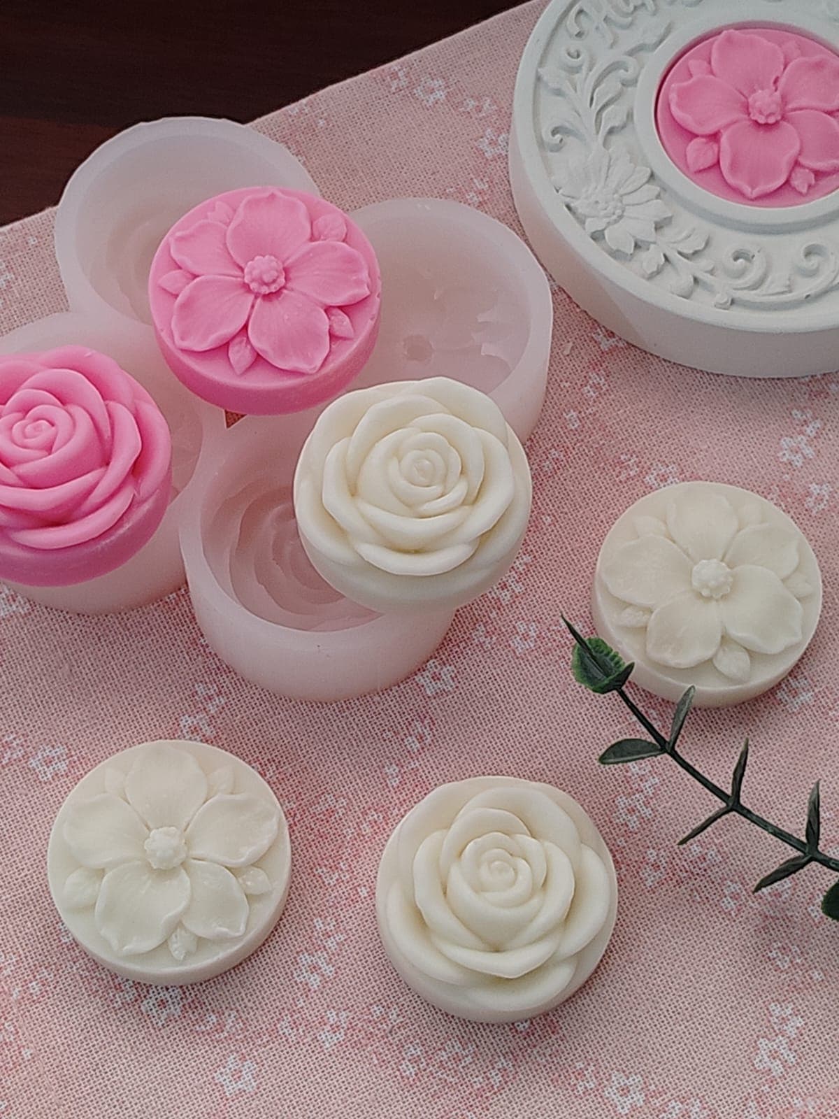 4 Flower Tealight Combo set
