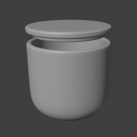 Tulip Jar with lid 5