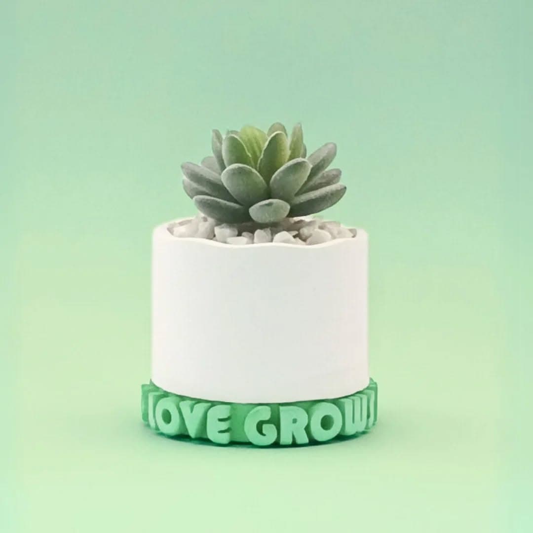 Love Grows Here - Planter and Plate Set